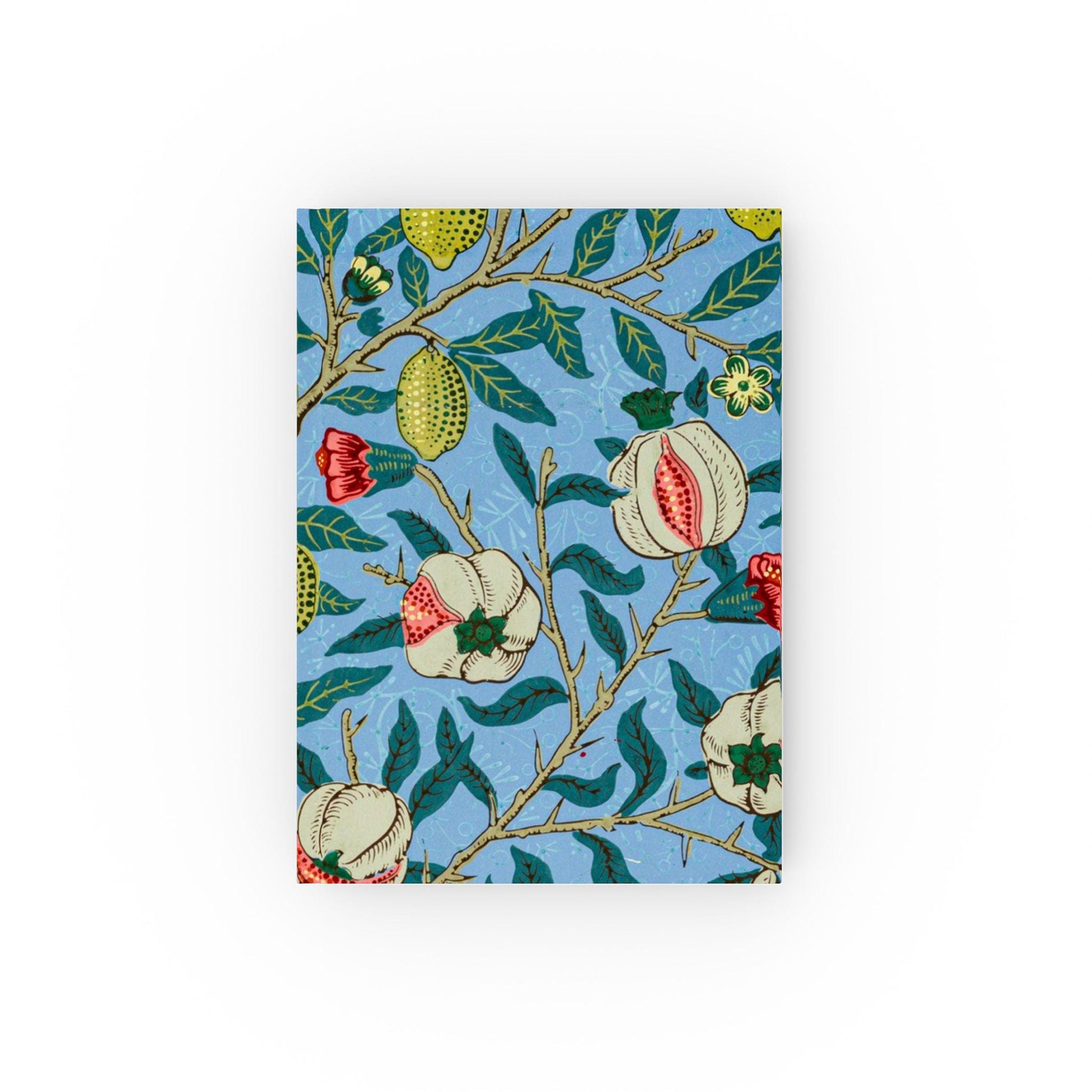 William Morris Four Fruits Pattern Hardback Journal | Floral Fruit Notebook - householdessential