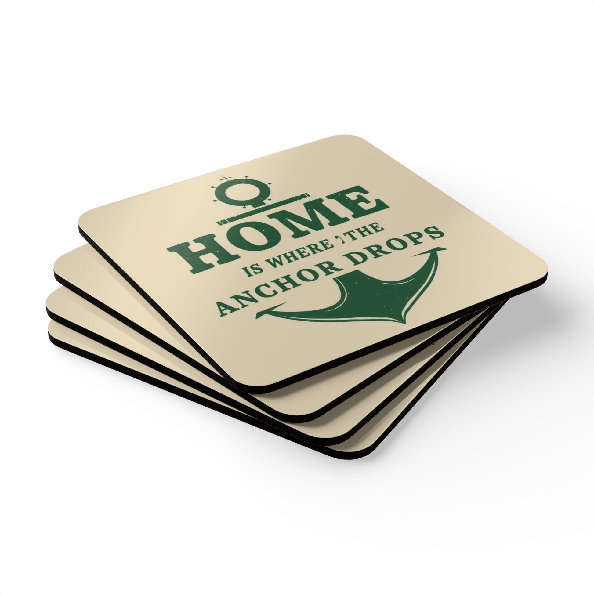 Anchor Home Quote Cork Coaster - householdessential