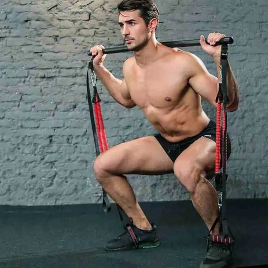 Pilates Bar Kit with Resistance Bands - householdessential