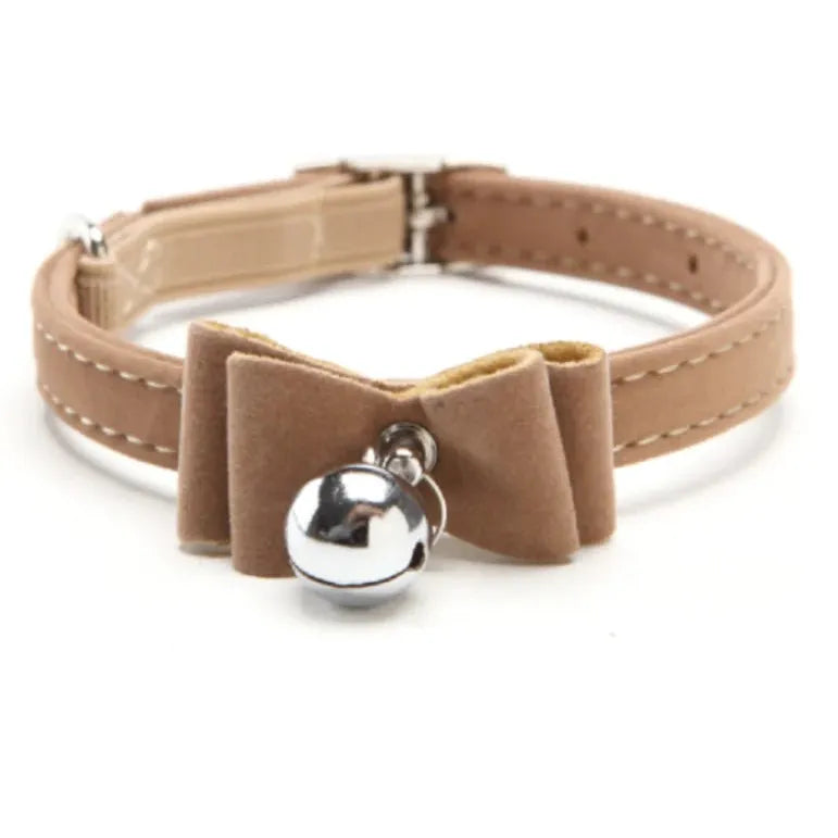 Pet Collar with Bell and Bow for Cats - householdessential
