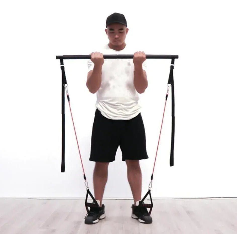 Pilates Bar Kit with Resistance Bands - householdessential