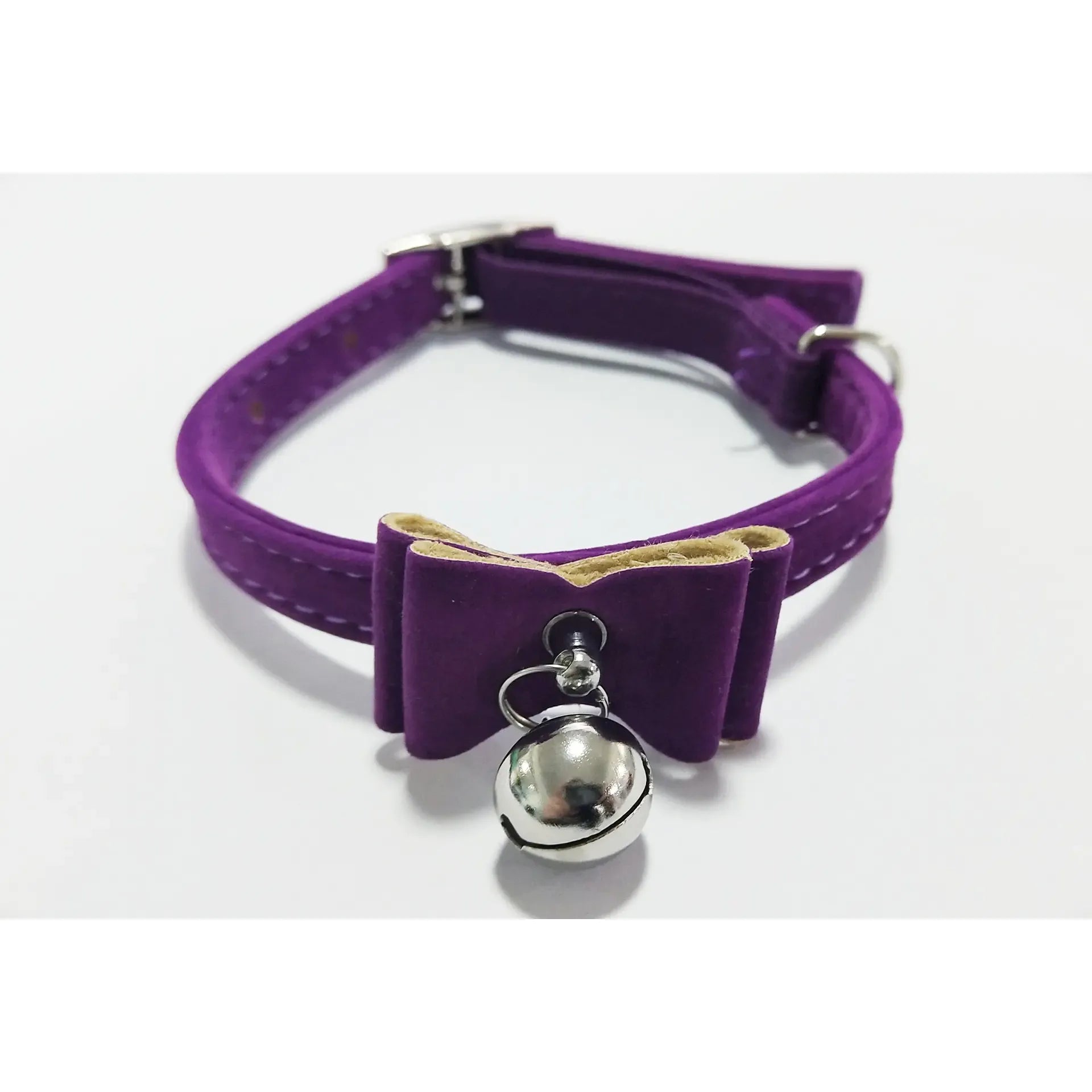 Pet Collar with Bell and Bow for Cats - householdessential