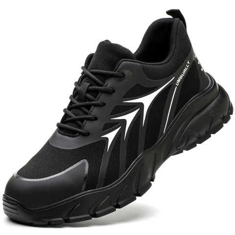 LIWEGHT Steel Toe Shoes for Women Men Lightweight Safety Shoes Women Comfortable Composite Steel Toe Sneakers Indestructible Shoes(Black 47)