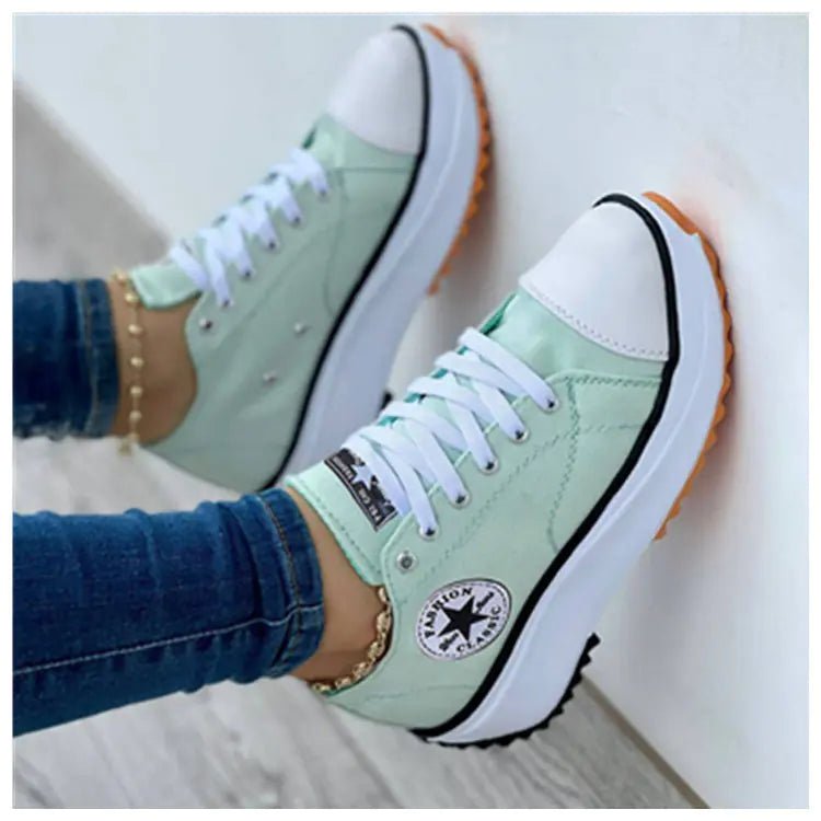 Breathable High Top Canvas Shoes for Women - householdessential