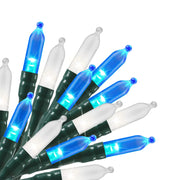 Battery Operated Christmas String Lights 8ft 20 LED Mini Lights with Timer Christmas Tree Lights for Indoor Outdoor Bedroom Wedding Party Holiday Xmas Decoration，Blue & White