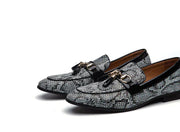 Fringed Leather Peas Shoes for Men