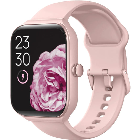 Alexa Smartwatch 1.95" Fitness Tracker for Women, IP68 Waterproof, Sleep Monitor, 100 Sport Modes - householdessential