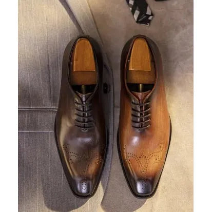 Casual Retro Leather Oxford Shoes for Men - householdessential