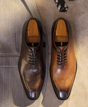 Casual Retro Leather Oxford Shoes for Men