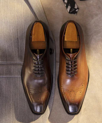Casual Retro Leather Oxford Shoes for Men