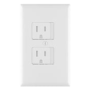 10 Pack - SnapPower SafePlate - [For Duplex Outlets] Self-Closing Safety Cover Plate - Child-Proofing Wall Plate Helps Protect Baby From Electrical Shock (Duplex)