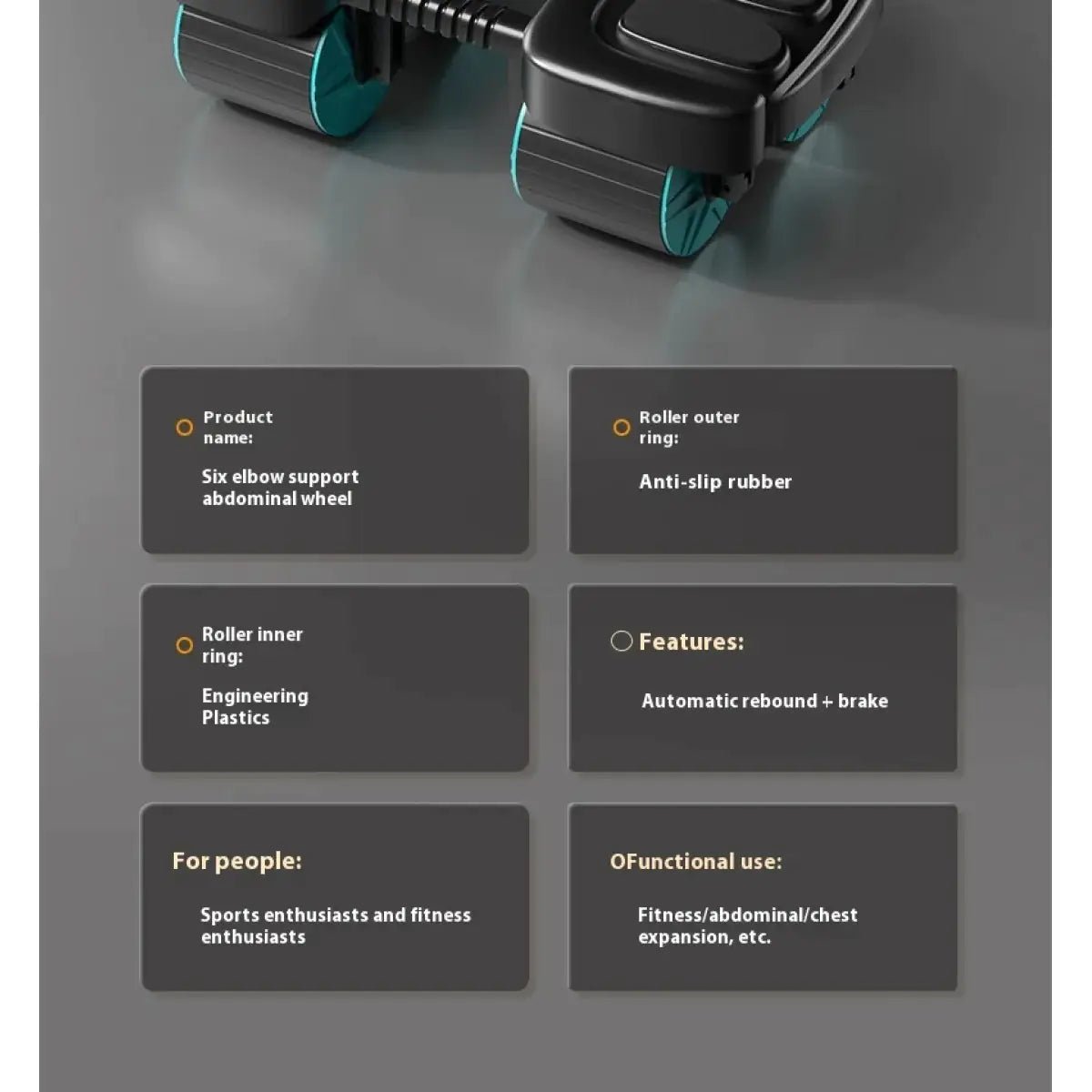 Intelligent Auto - Rebound Ab Wheel - householdessential