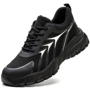 LIWEGHT Steel Toe Shoes for Women Men Lightweight Safety Shoes Women Comfortable Composite Steel Toe Sneakers Indestructible Shoes(Black 47)