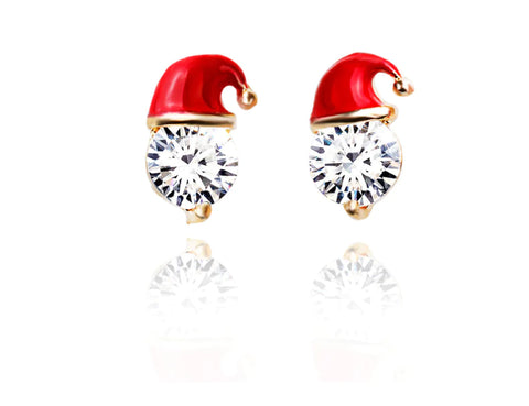 Earrings and Christmas Hat Studs